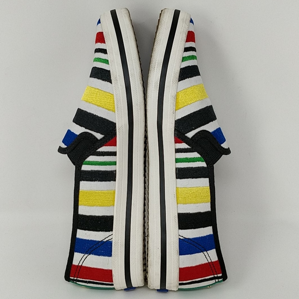 Keds Kate Spade Multicolor Striped Sneakers Size 7 - Picture 5 of 8